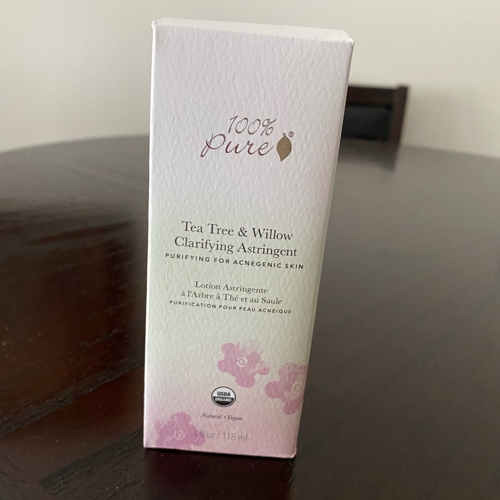 100% Pure Tea Tree & Willow Clarifying Astringent 4 fl oz